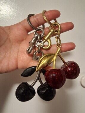 2 Piece Cherry Charms/ Key Chains